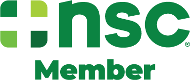 National Safety Council member badge and logo