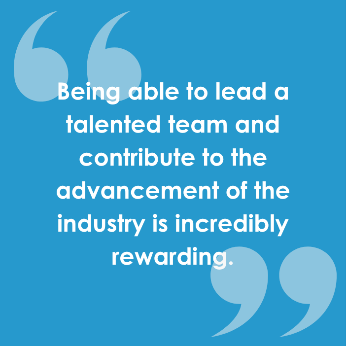 Spencer finds being able to lead a talented team to be rewarding .
