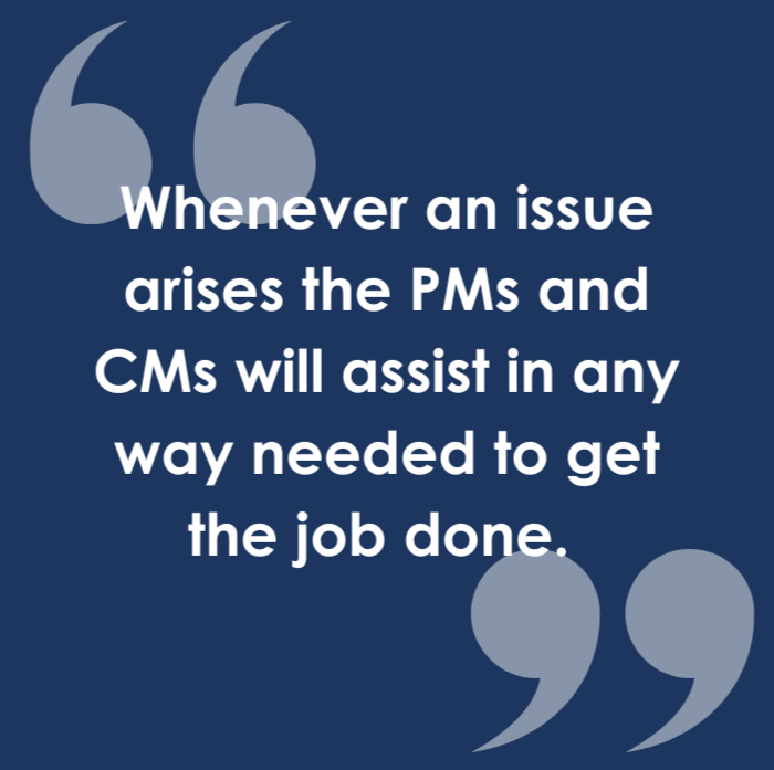 Jeremy values working with PMs and CMs that get the job done