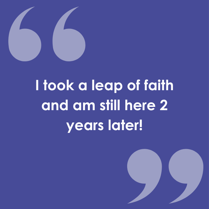 Carly Donnenwirth took a leap of faith and has been here ever since!